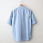 WASHED FINX TWILL HALF SLEEVED P/O SHIRT #SAX BLUE [A24SS05TN]
