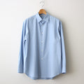 WASHED FINX TWILL SHIRT #SAX BLUE [A24SS04TN]