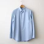 WASHED FINX TWILL SHIRT #SAX BLUE [A24SS04TN]