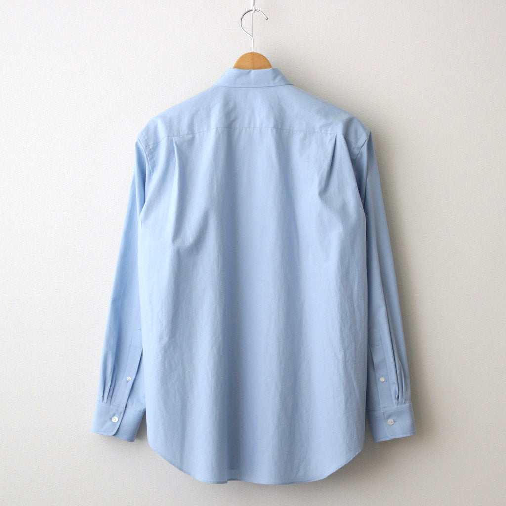 WASHED FINX TWILL SHIRT #SAX BLUE [A24SS04TN]