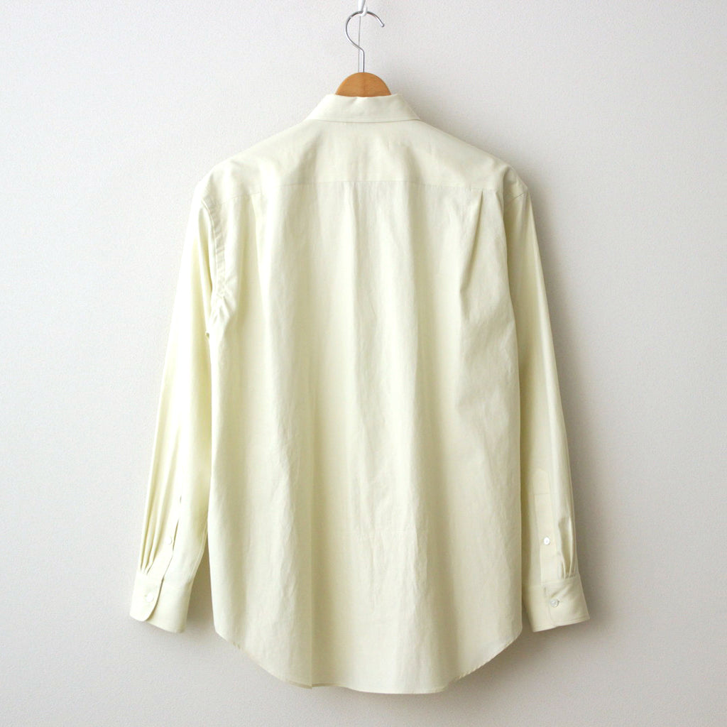 WASHED FINX TWILL SHIRT #LIGHT YELLOW [A24SS04TN]