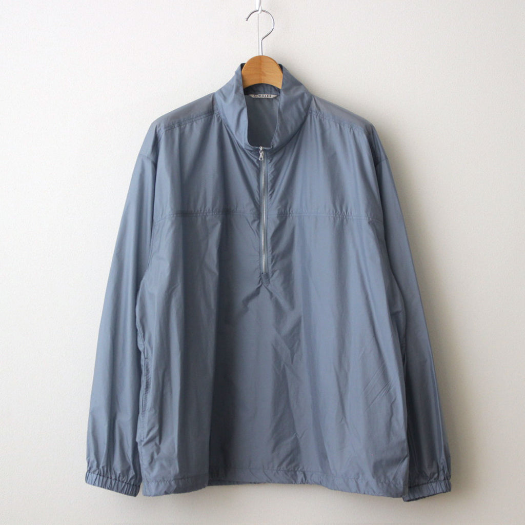 LIGHT NYLON HALF ZIP P/O #BLUE GRAY [A24SB01DN]