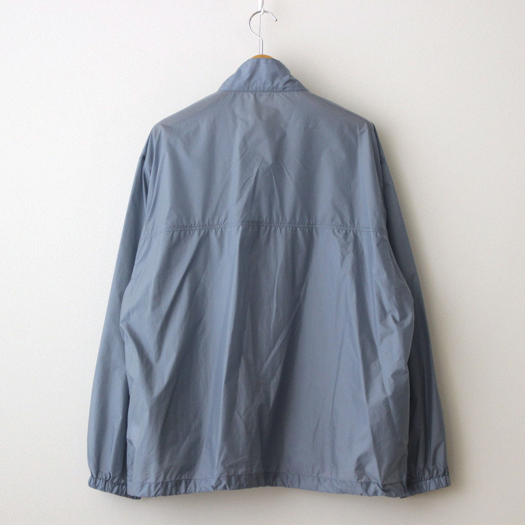 LIGHT NYLON HALF ZIP P/O #BLUE GRAY [A24SB01DN]