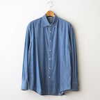 SELVEDGE SUPER LIGHT DENIM SHIRT #WASHED INDIGO [A24SS01GS]