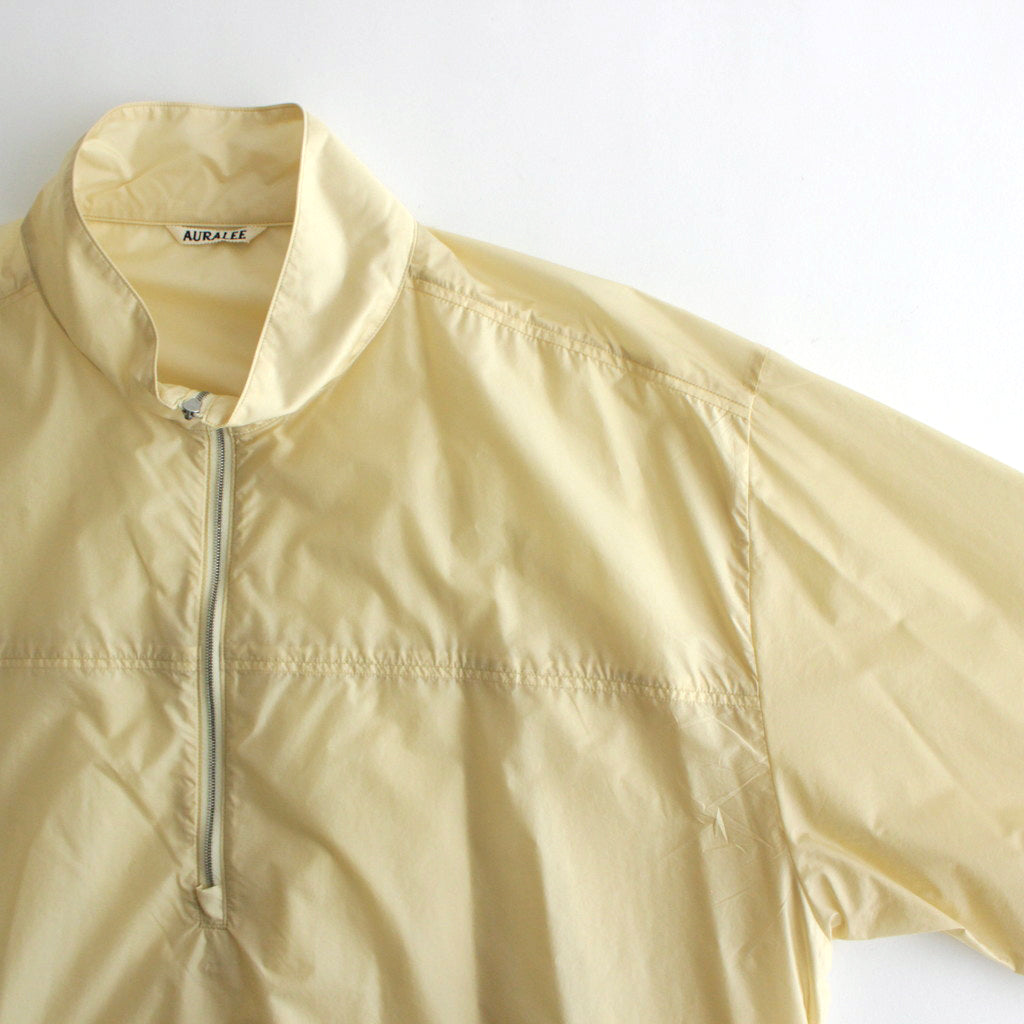 LIGHT NYLON HALF ZIP P/O #LIGHT YELLOW [A24SB01DN]