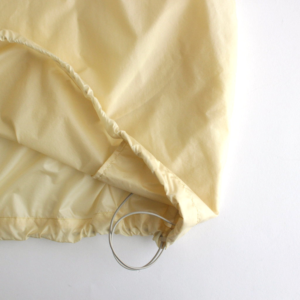 LIGHT NYLON HALF ZIP P/O #LIGHT YELLOW [A24SB01DN]