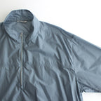 LIGHT NYLON HALF ZIP P/O #BLUE GRAY [A24SB01DN]