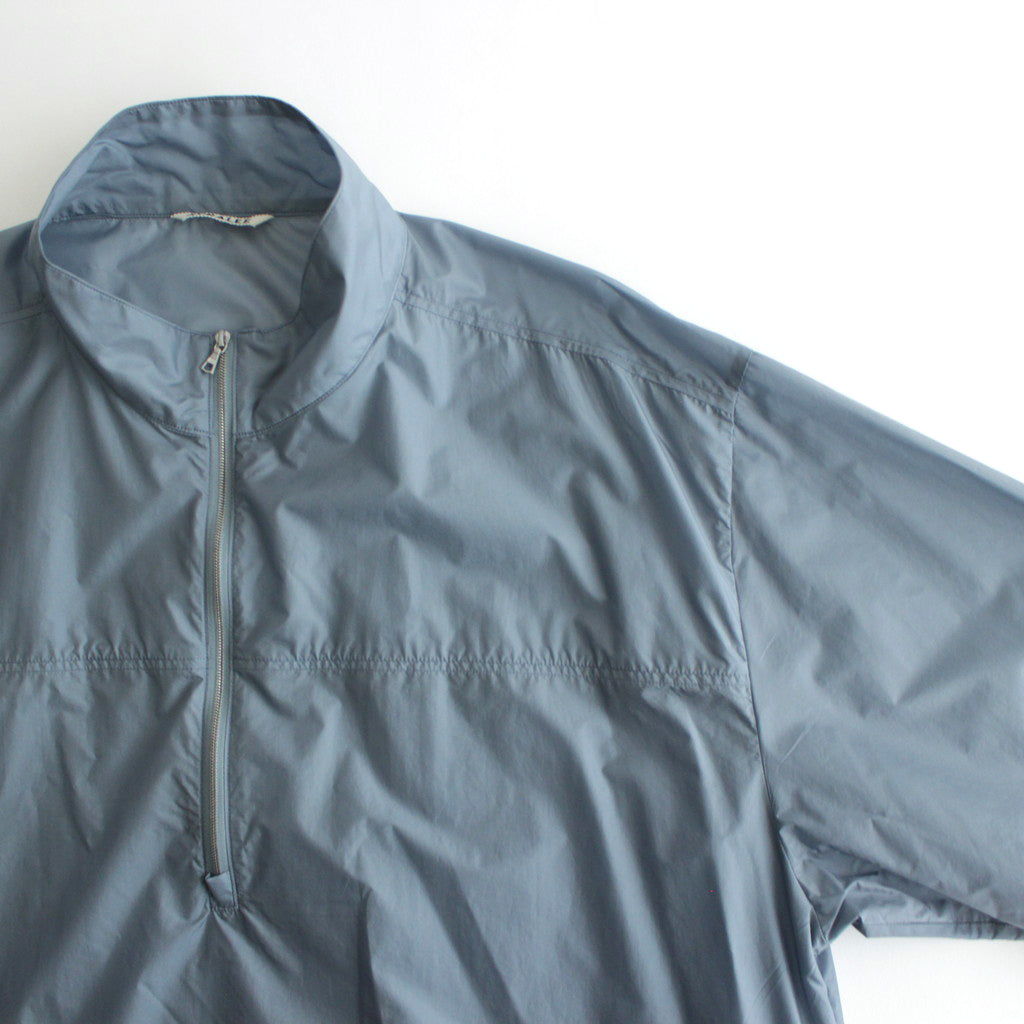 LIGHT NYLON HALF ZIP P/O #BLUE GRAY [A24SB01DN]