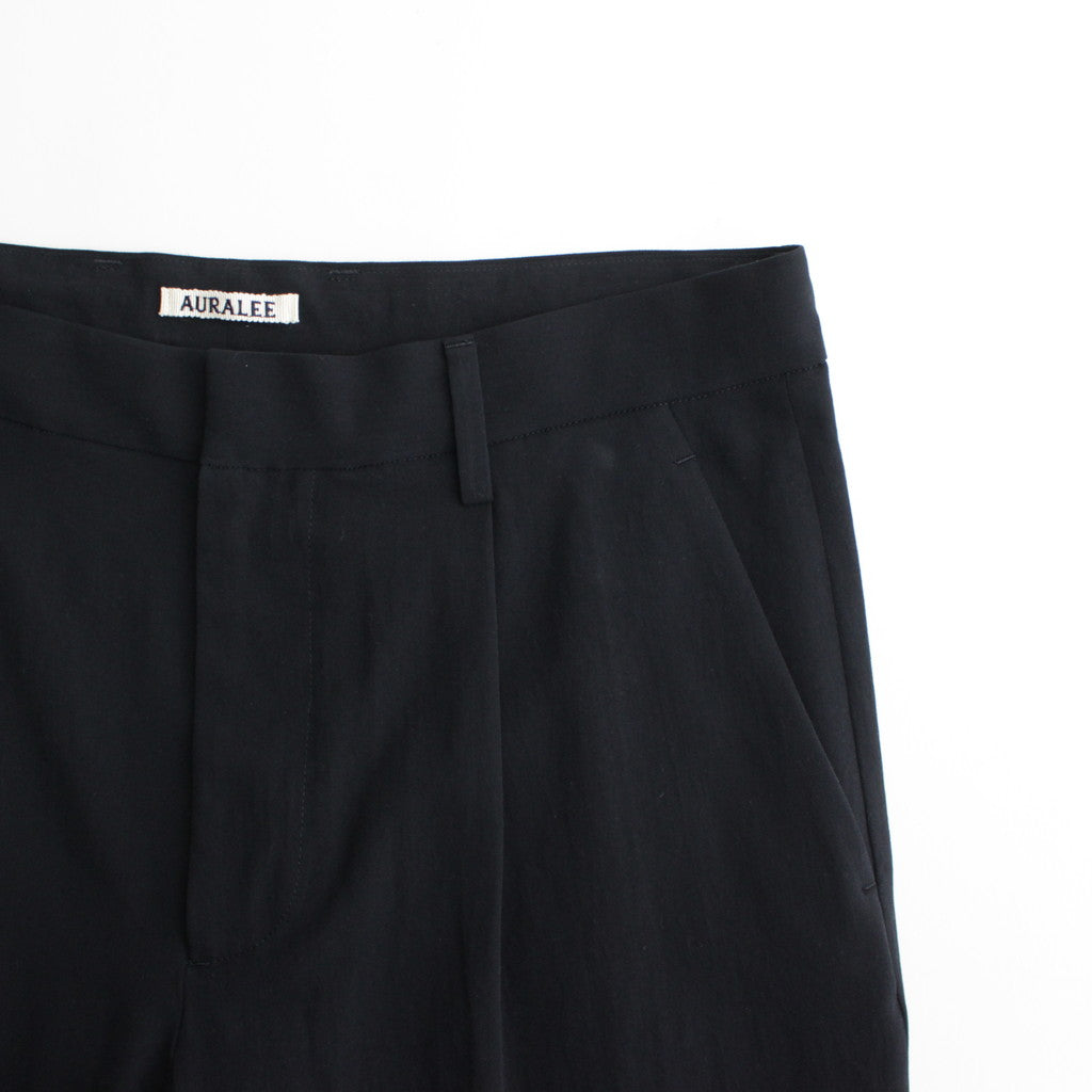 HARD TWIST COTTON SILK VIYELLA SLACKS #DARK NAVY [A24SP03KV]