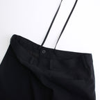 HARD TWIST COTTON SILK VIYELLA SLACKS #DARK NAVY [A24SP03KV]