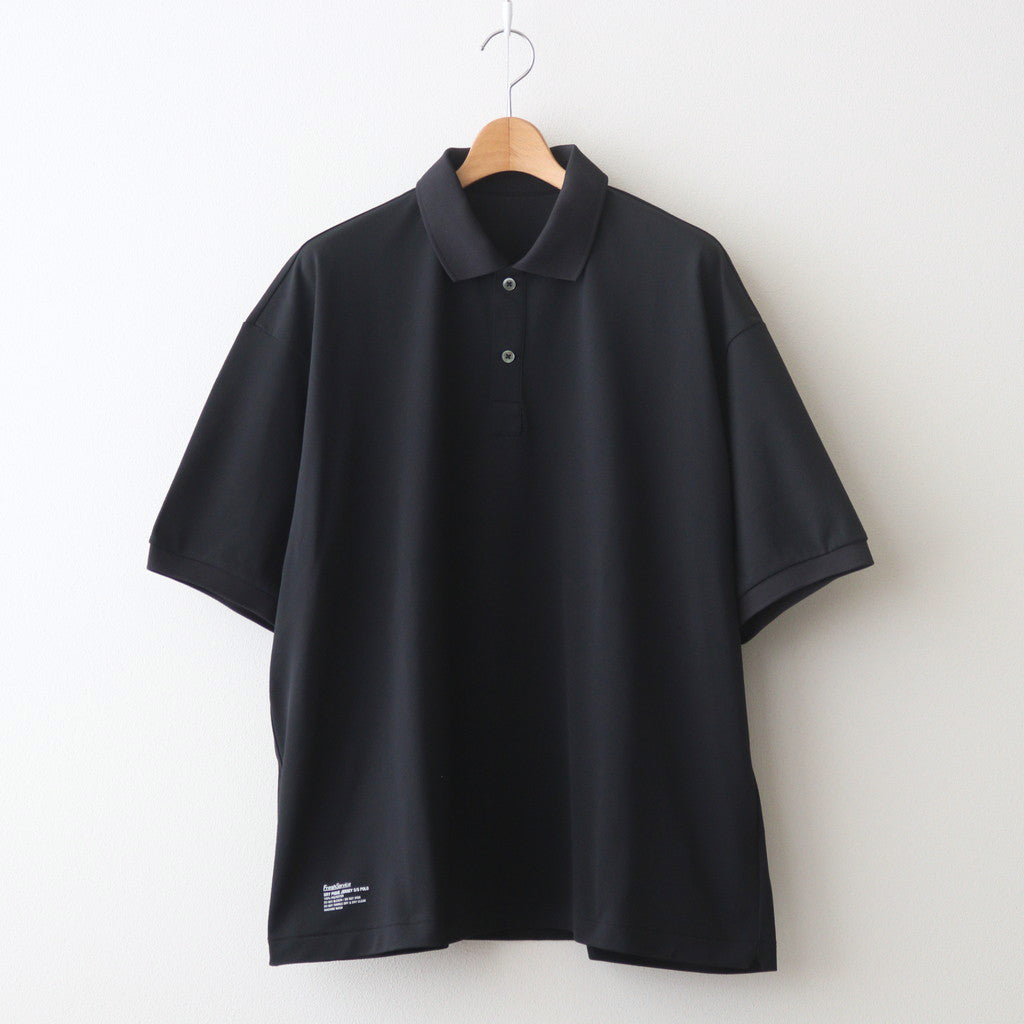 DRY PIQUE JERSEY S/S POLO #BLACK [FSC241-70119]