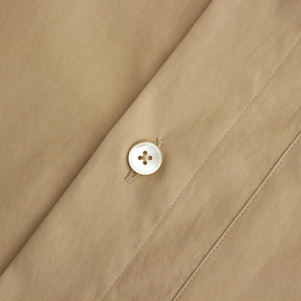 WASHED FINX TWILL BIG SHIRT #LIGHT BROWN [A24SS02TN]