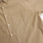WASHED FINX TWILL BIG SHIRT #LIGHT BROWN [A24SS02TN]