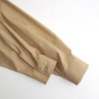 WASHED FINX TWILL BIG SHIRT #LIGHT BROWN [A24SS02TN]