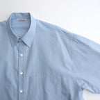 WASHED FINX TWILL BIG SHIRT #SAX BLUE [A24SS02TN]