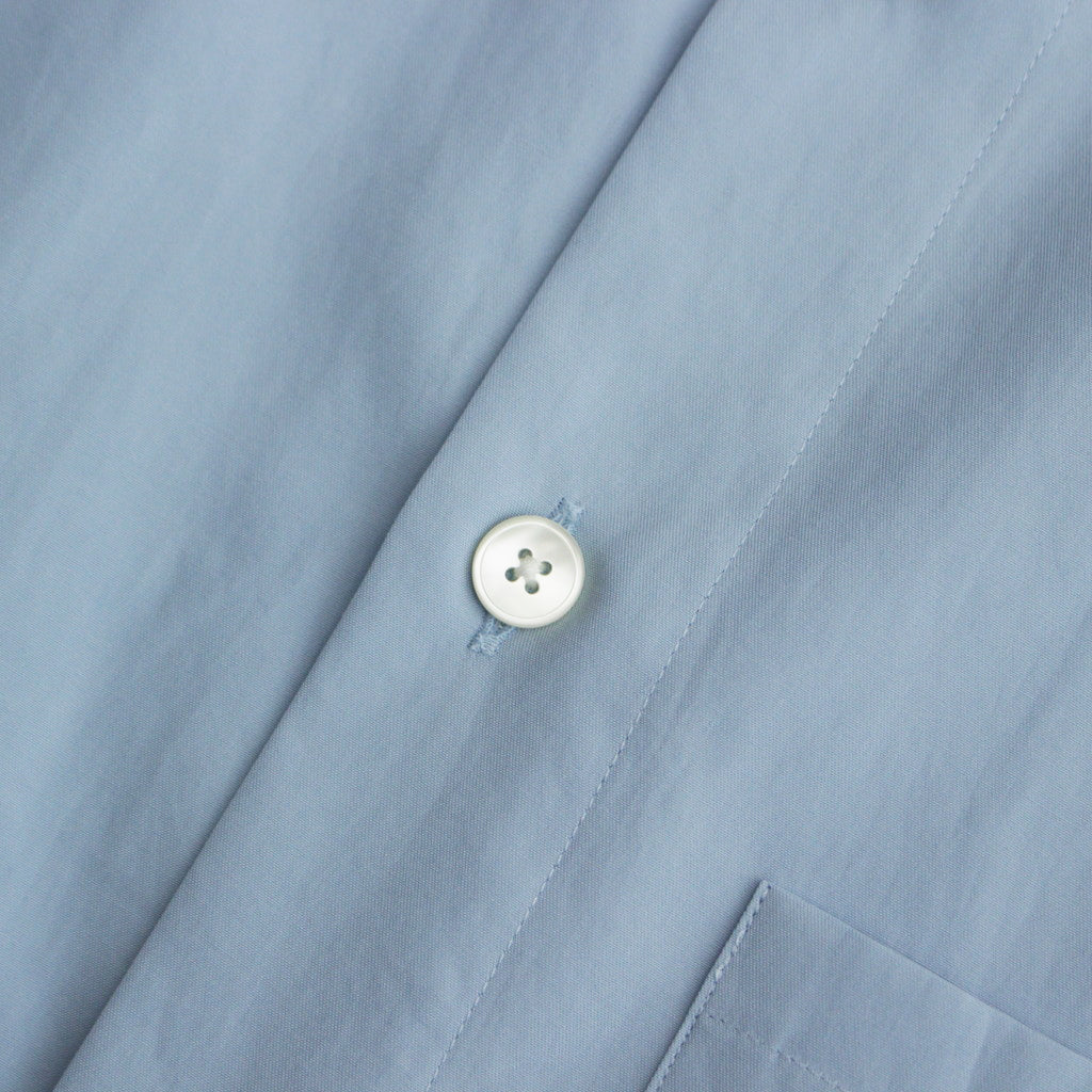 WASHED FINX TWILL BIG SHIRT #SAX BLUE [A24SS02TN] – ciacura