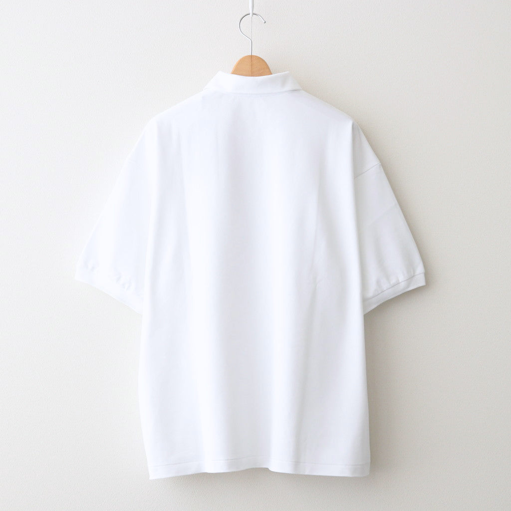 DRY PIQUE JERSEY S/S POLO #WHITE [FSC241-70119]