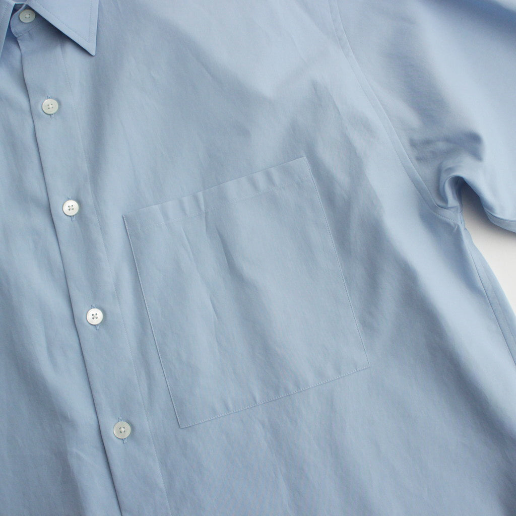 WASHED FINX TWILL BIG SHIRT #SAX BLUE [A24SS02TN]