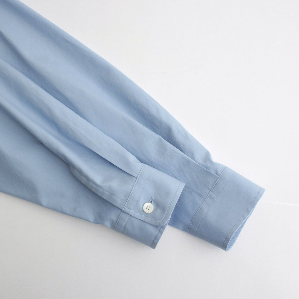 WASHED FINX TWILL BIG SHIRT #SAX BLUE [A24SS02TN]
