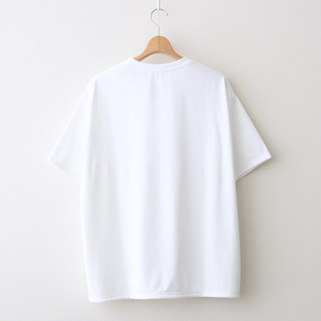 DRY JERSEY S/S CREW NECK TEE #WHITE [FSC241-70136B]