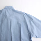 WASHED FINX TWILL BIG SHIRT #SAX BLUE [A24SS02TN]
