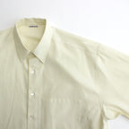 WASHED FINX TWILL BIG SHIRT #LIGHT YELLOW [A24SS02TN]