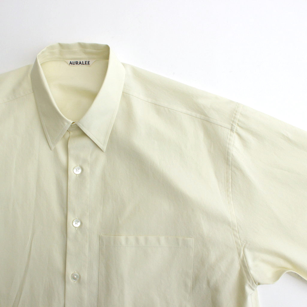 WASHED FINX TWILL BIG SHIRT #LIGHT YELLOW [A24SS02TN]