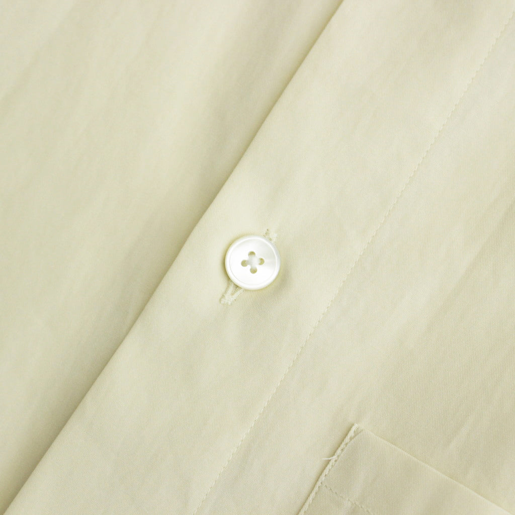 WASHED FINX TWILL BIG SHIRT #LIGHT YELLOW [A24SS02TN]