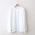 DRY JERSEY L/S CREW NECK TEE #WHITE [FSC241-70137B]