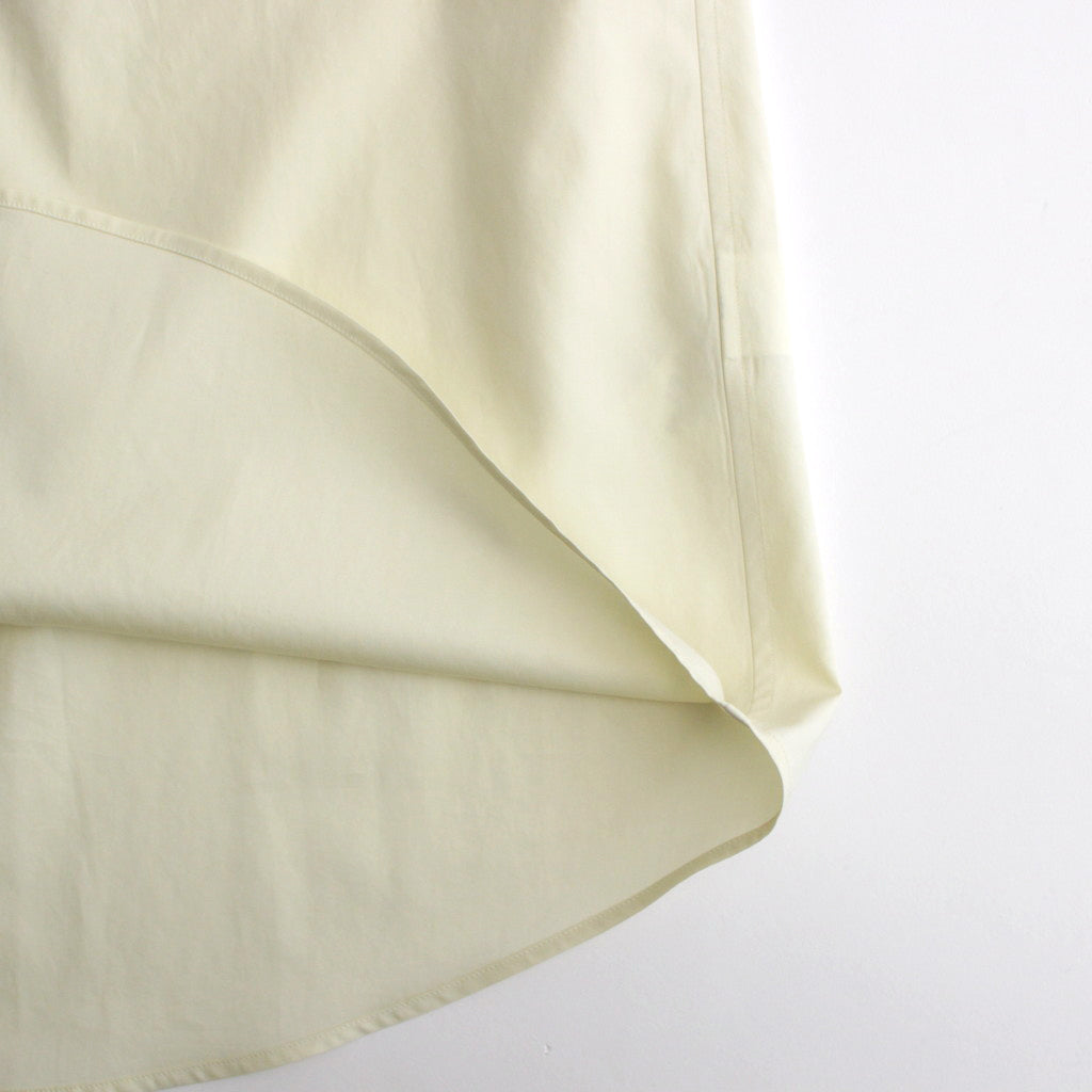 WASHED FINX TWILL BIG SHIRT #LIGHT YELLOW [A24SS02TN]