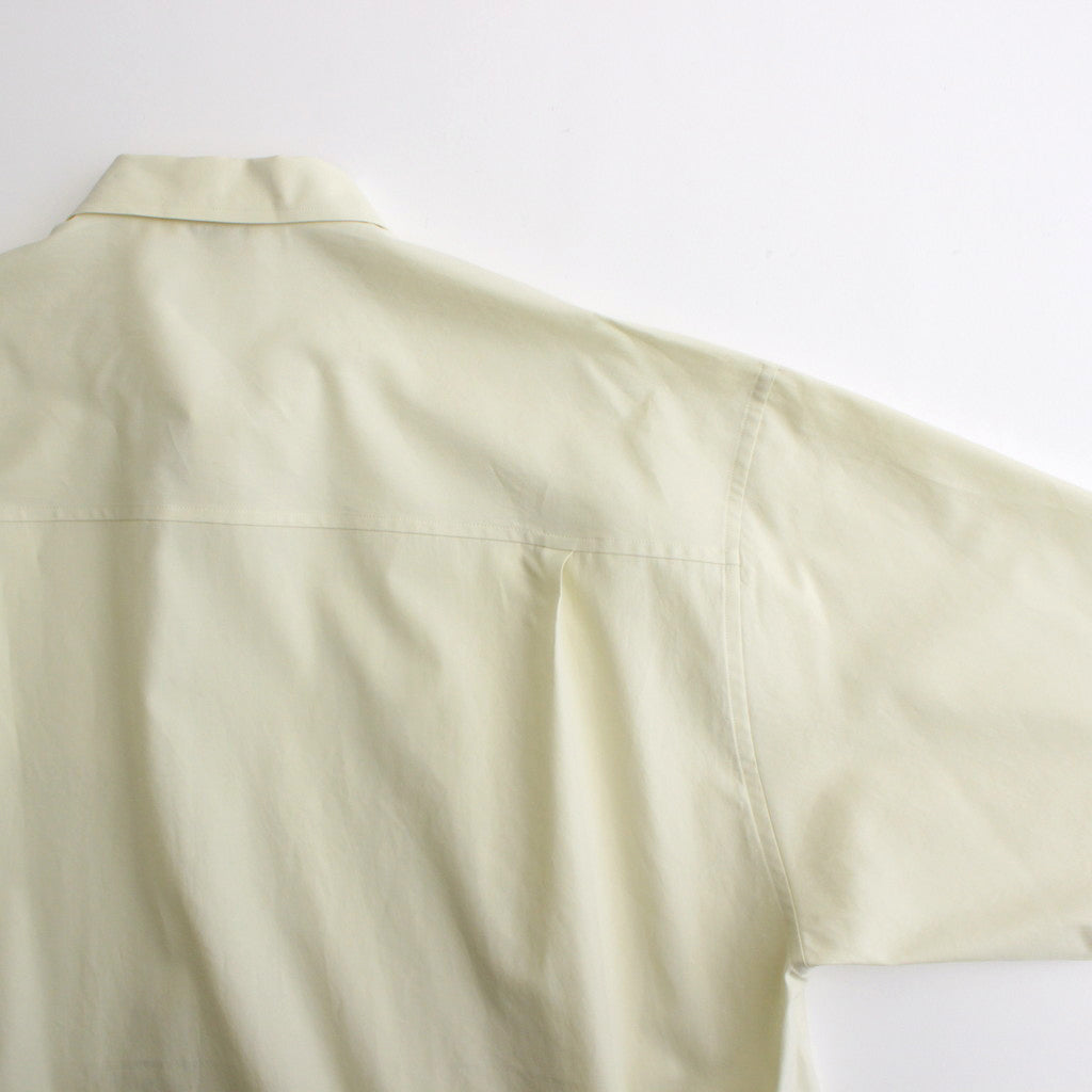 WASHED FINX TWILL BIG SHIRT #LIGHT YELLOW [A24SS02TN]
