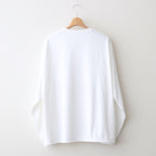 DRY JERSEY L/S CREW NECK TEE #WHITE [FSC241-70137B]