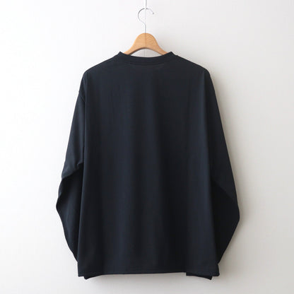 DRY JERSEY L/S CREW NECK TEE #BLACK [FSC241-70137B]