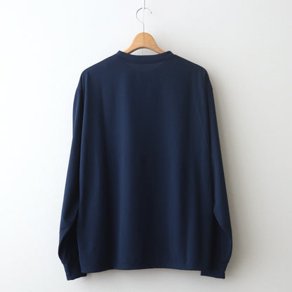 DRY JERSEY L/S CREW NECK TEE #NAVY [FSC241-70137B]