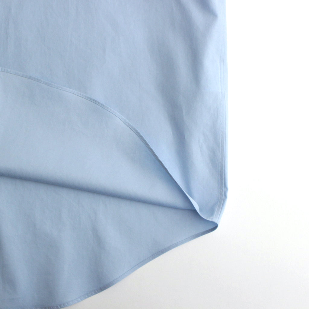 WASHED FINX TWILL SHIRT #SAX BLUE [A24SS01TN]