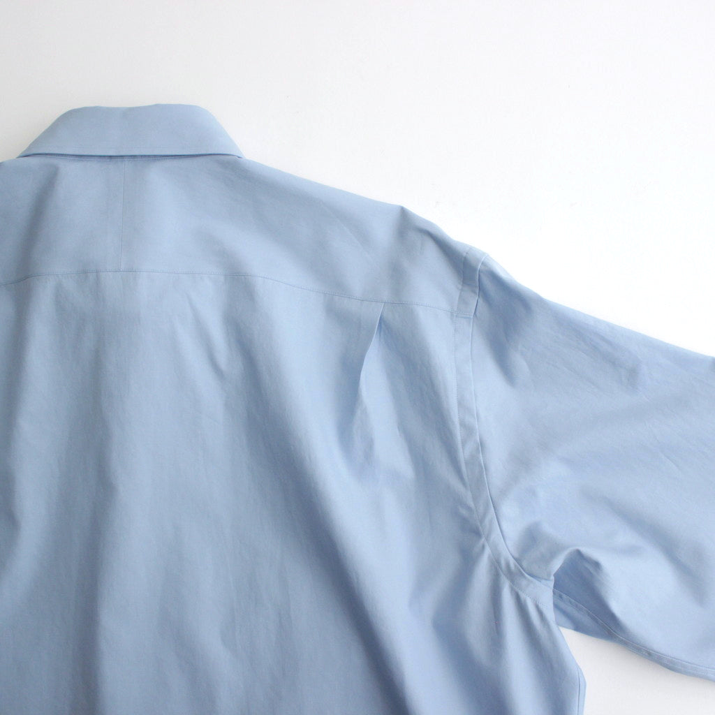 WASHED FINX TWILL SHIRT #SAX BLUE [A24SS01TN]