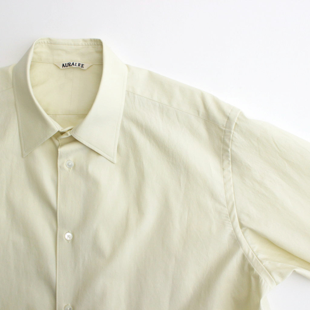 WASHED FINX TWILL SHIRT #LIGHT YELLOW [A24SS01TN]