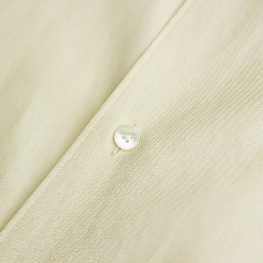 WASHED FINX TWILL SHIRT #LIGHT YELLOW [A24SS01TN]