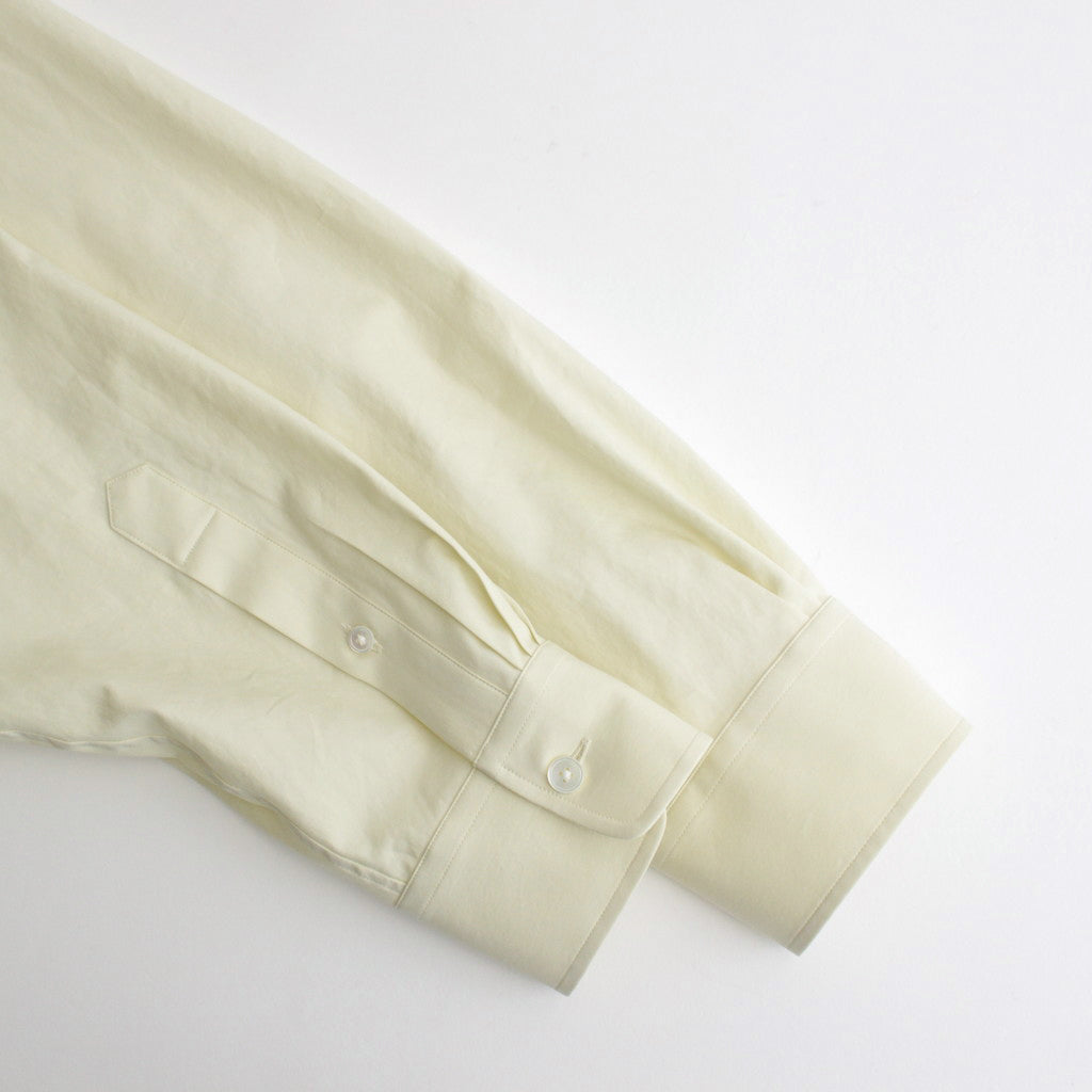 WASHED FINX TWILL SHIRT #LIGHT YELLOW [A24SS01TN]