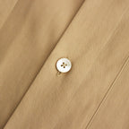 WASHED FINX TWILL BIG HALF SLEEVED SHIRT #LIGHT BROWN [A24SS03TN]