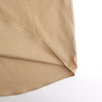 WASHED FINX TWILL BIG HALF SLEEVED SHIRT #LIGHT BROWN [A24SS03TN]
