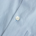 WASHED FINX TWILL BIG HALF SLEEVED SHIRT #SAX BLUE [A24SS03TN]