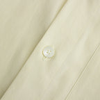 WASHED FINX TWILL BIG HALF SLEEVED SHIRT #LIGHT YELLOW [A24SS03TN]