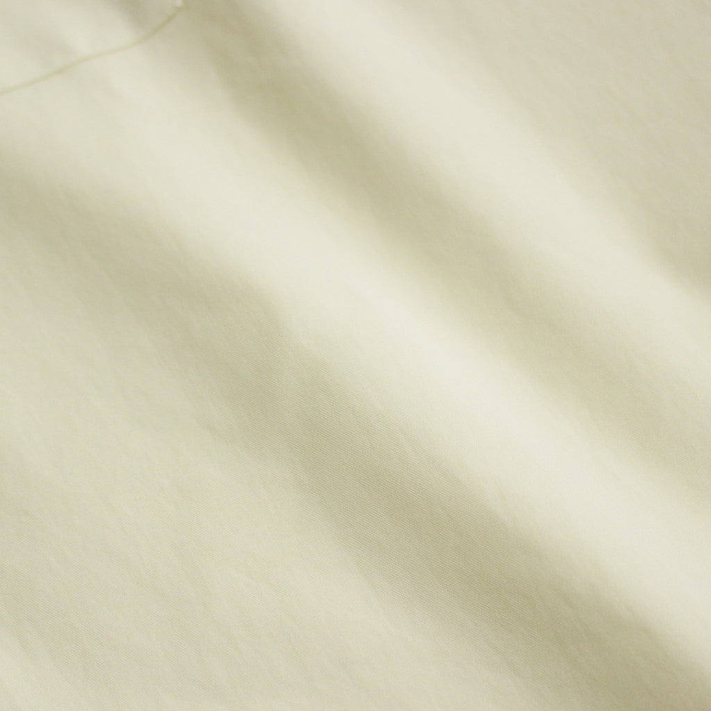 WASHED FINX TWILL BIG HALF SLEEVED SHIRT #LIGHT YELLOW [A24SS03TN]