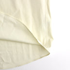 WASHED FINX TWILL BIG HALF SLEEVED SHIRT #LIGHT YELLOW [A24SS03TN]
