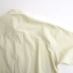 WASHED FINX TWILL BIG HALF SLEEVED SHIRT #LIGHT YELLOW [A24SS03TN]