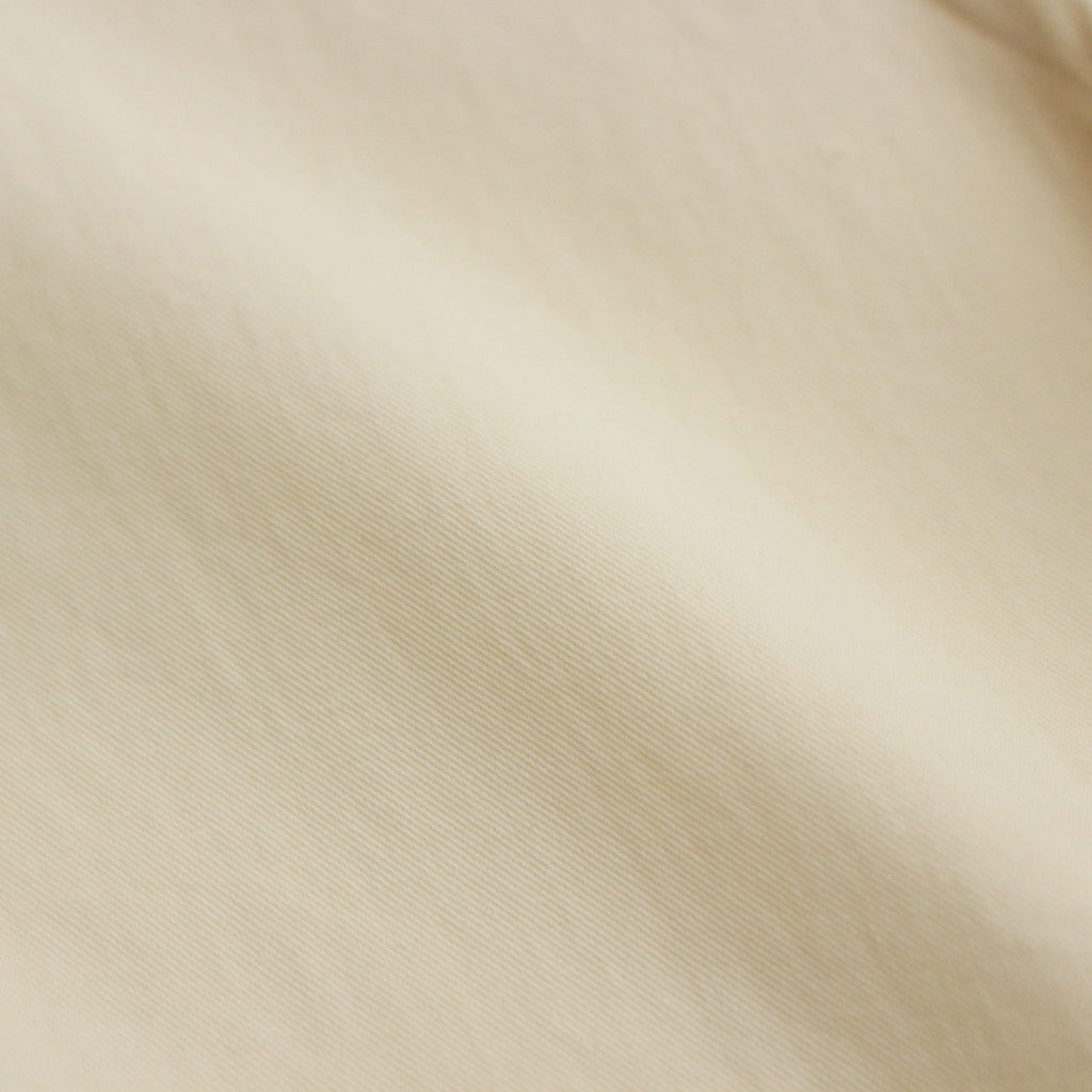 HARD TWIST COTTON SILK VIYELLA SHIRT #IVORY [A24SS02KV]