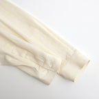 HARD TWIST COTTON SILK VIYELLA SHIRT #IVORY [A24SS02KV]