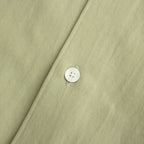 HARD TWIST COTTON SILK VIYELLA SHIRT #SAGE GREEN [A24SS02KV]