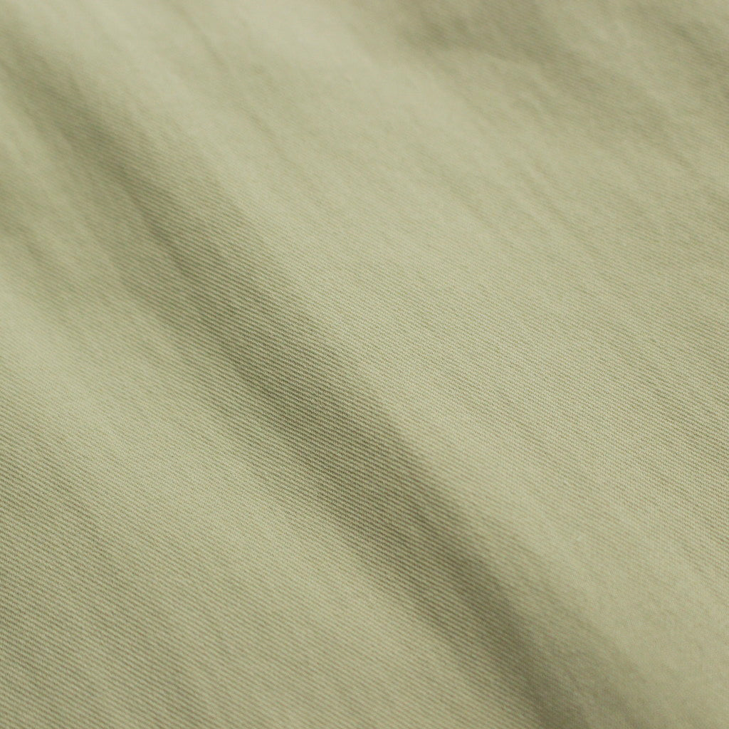 HARD TWIST COTTON SILK VIYELLA SHIRT #SAGE GREEN [A24SS02KV]